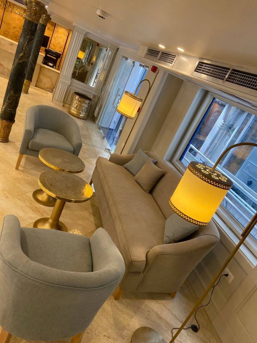 Lounge aboard the Queen Of Sheba Nile cruise